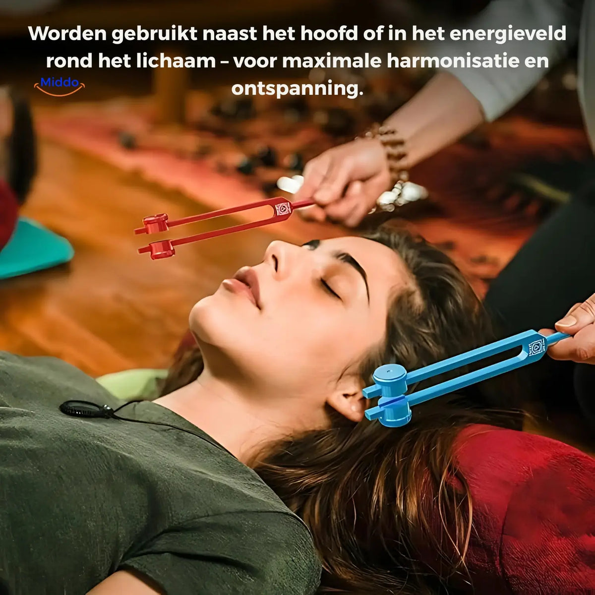 Stimmgabel 128 Hz für Klangtherapie, Meditation, Entspannung, Stressabbau und Klangheilung, Metall | Sansoti