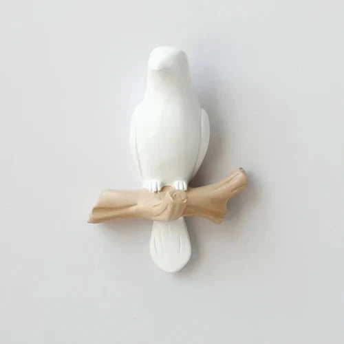 Decoratieve Wandkapstok met Vogelmotief – Stijlvol Harsontwerp voor Hal & Slaapkamer | Sansoti