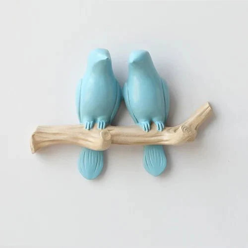 Decoratieve Wandkapstok met Vogelmotief – Stijlvol Harsontwerp voor Hal & Slaapkamer | Sansoti