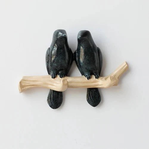 Decoratieve Wandkapstok met Vogelmotief – Stijlvol Harsontwerp voor Hal & Slaapkamer | Sansoti
