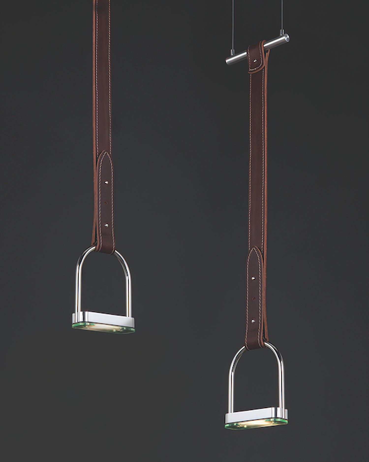 Hanglampen met Leren Riemen Industrieel Design Rustiek Metaal Nikkel voor Eetkamer Keukeneiland | Sansoti