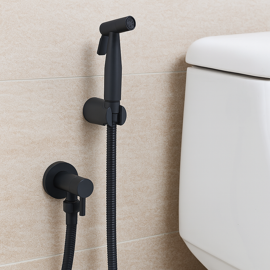 Wandmontage Toiletsproeier RVS Verstelbare Straal Hygiënische Douche Bidetsprayer Badkamer Toilethygiëne | Sansoti