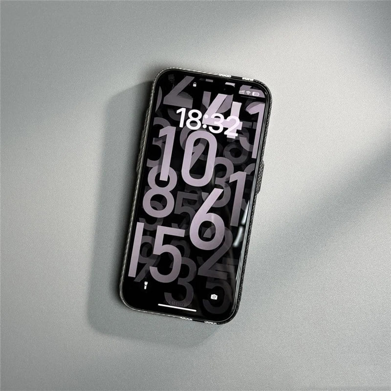 Carbon Fiber Texture Phone Case for iPhone 12 to 17 Shock-Resistant Matte Design Protective Case | Sansoti