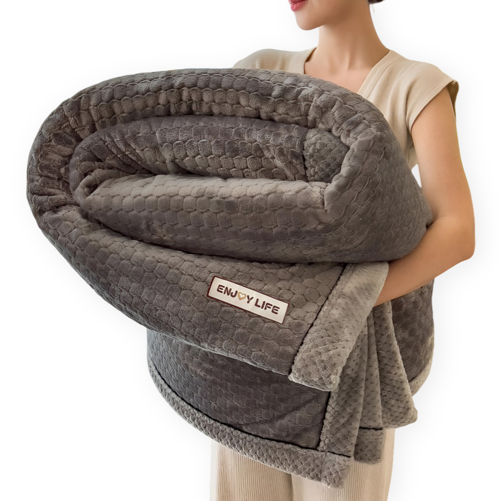 Fleece Decke Plaid Weich Warm Patchwork Winter 300-350g M2 | Restfield