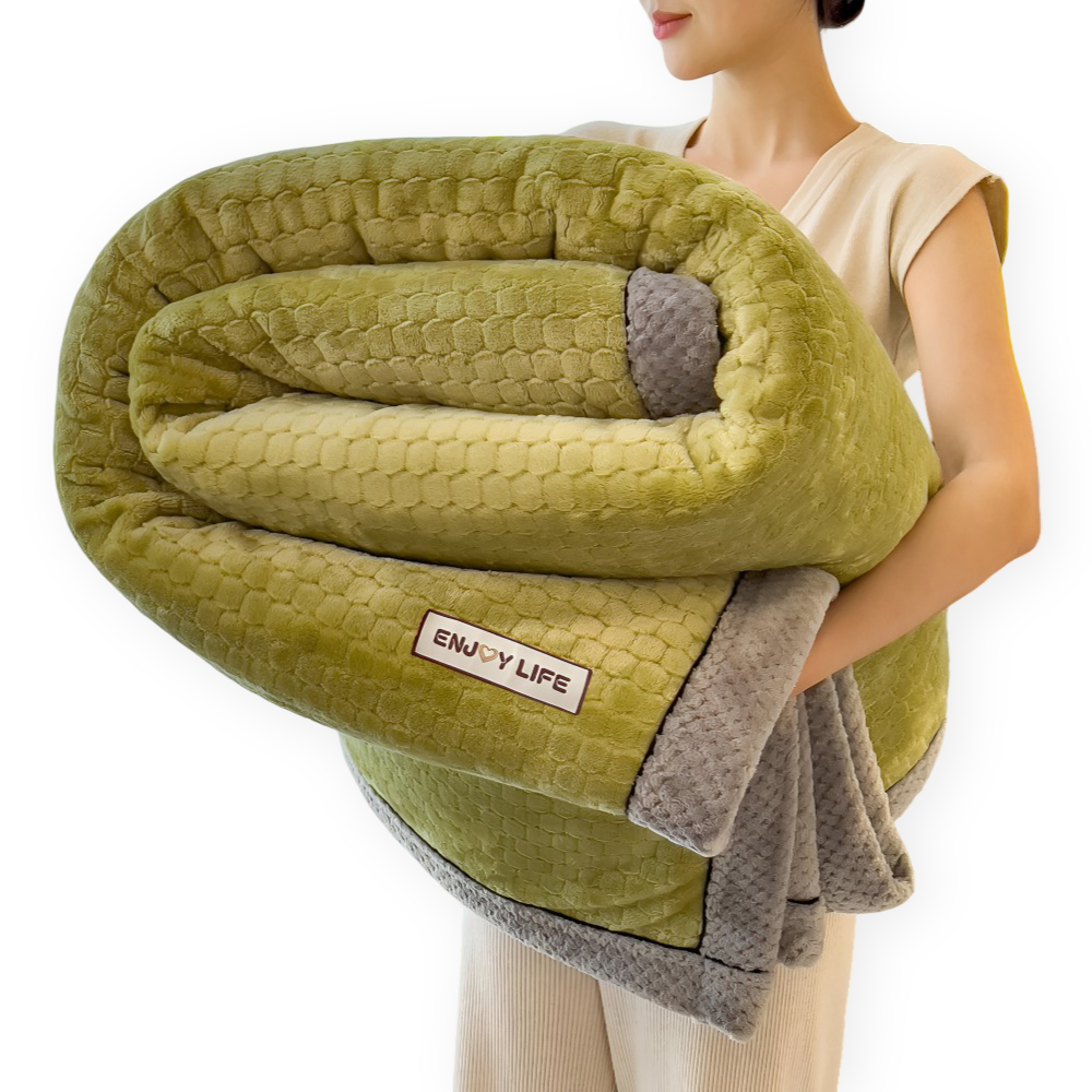 Fleece Decke Plaid Weich Warm Patchwork Winter 300-350g M2 | Restfield
