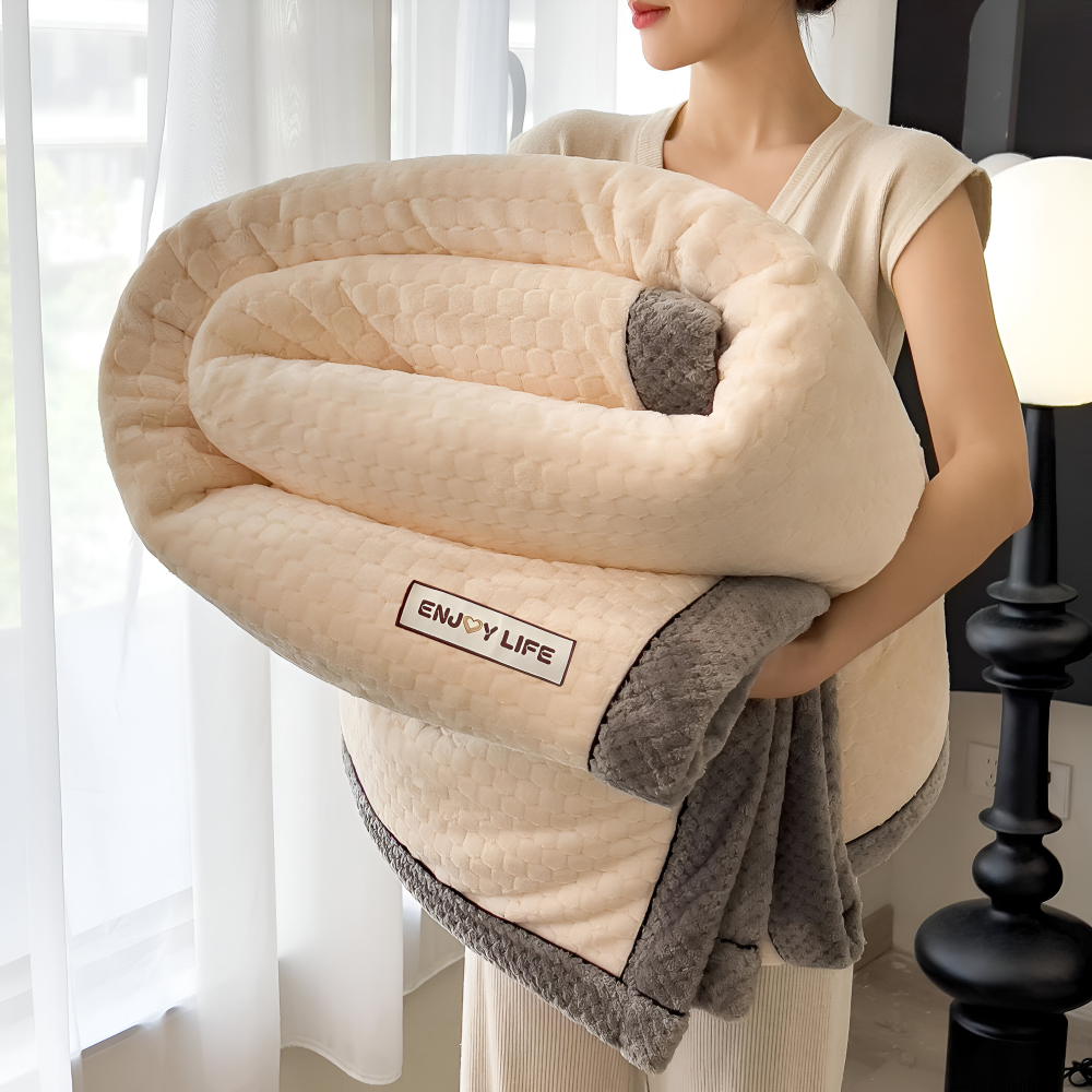 Fleece Decke Plaid Weich Warm Patchwork Winter 300-350g M2 | Restfield