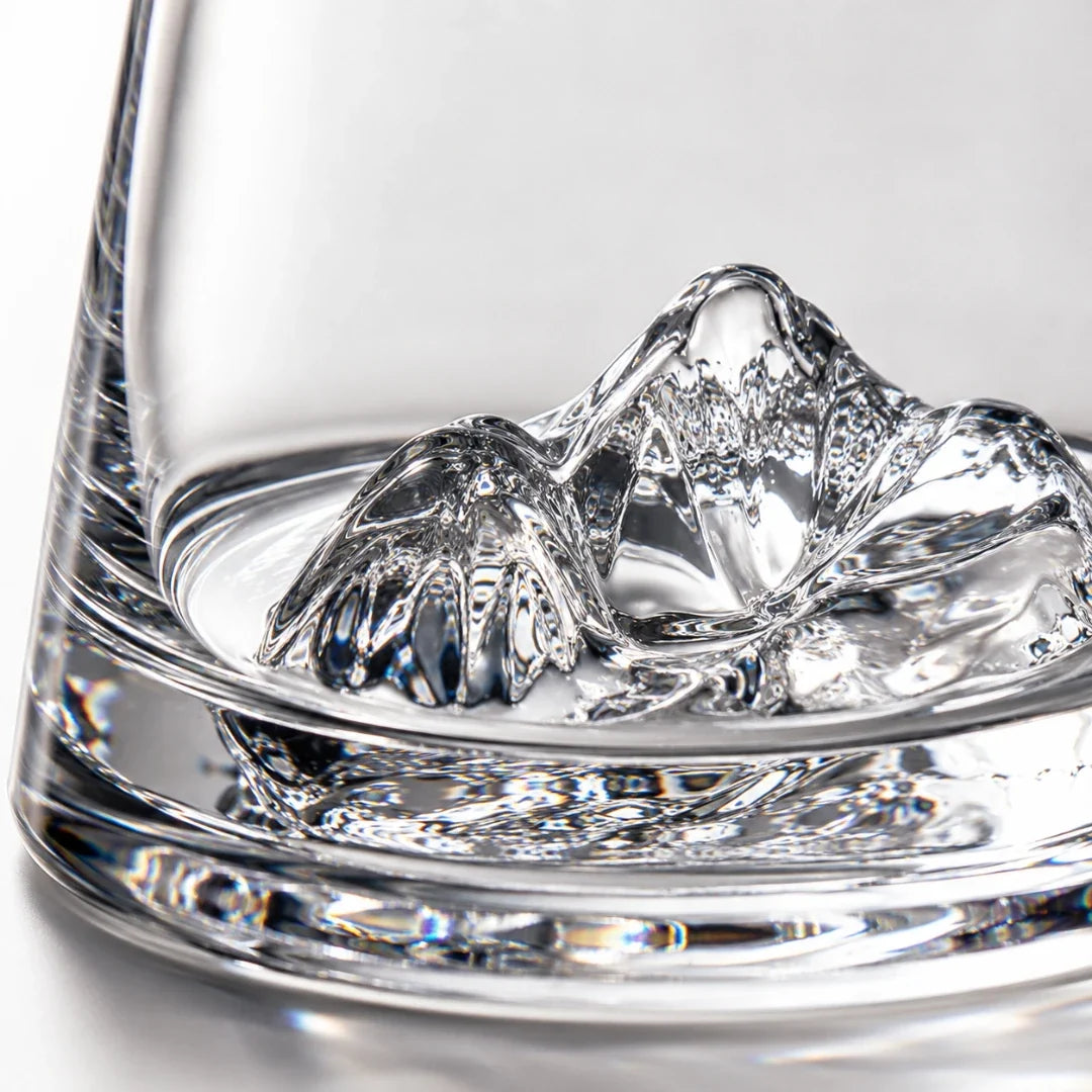 Whiskyglas met Bergvormige Bodem Kristalhelder Glas 220ml voor Whisky Bourbon Scotch Spiritusliefhebbers | Sansoti