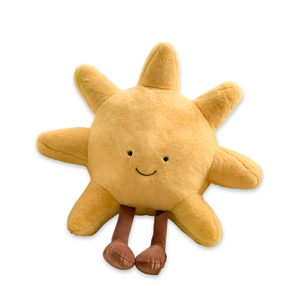 Coussin décoratif soleil lune en peluche décoration chambre d'enfant 28-48cm | Restfield