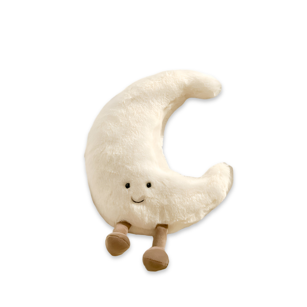Coussin décoratif soleil lune en peluche décoration chambre d'enfant 28-48cm | Restfield