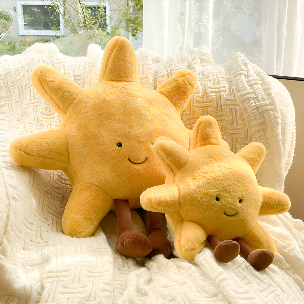 Coussin décoratif soleil lune en peluche décoration chambre d'enfant 28-48cm | Restfield