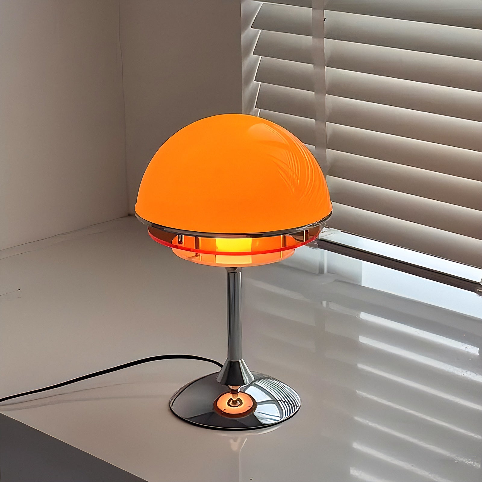 Bauhaus Tafellamp met Acryldiscs Oranje of Wit | Sansoti