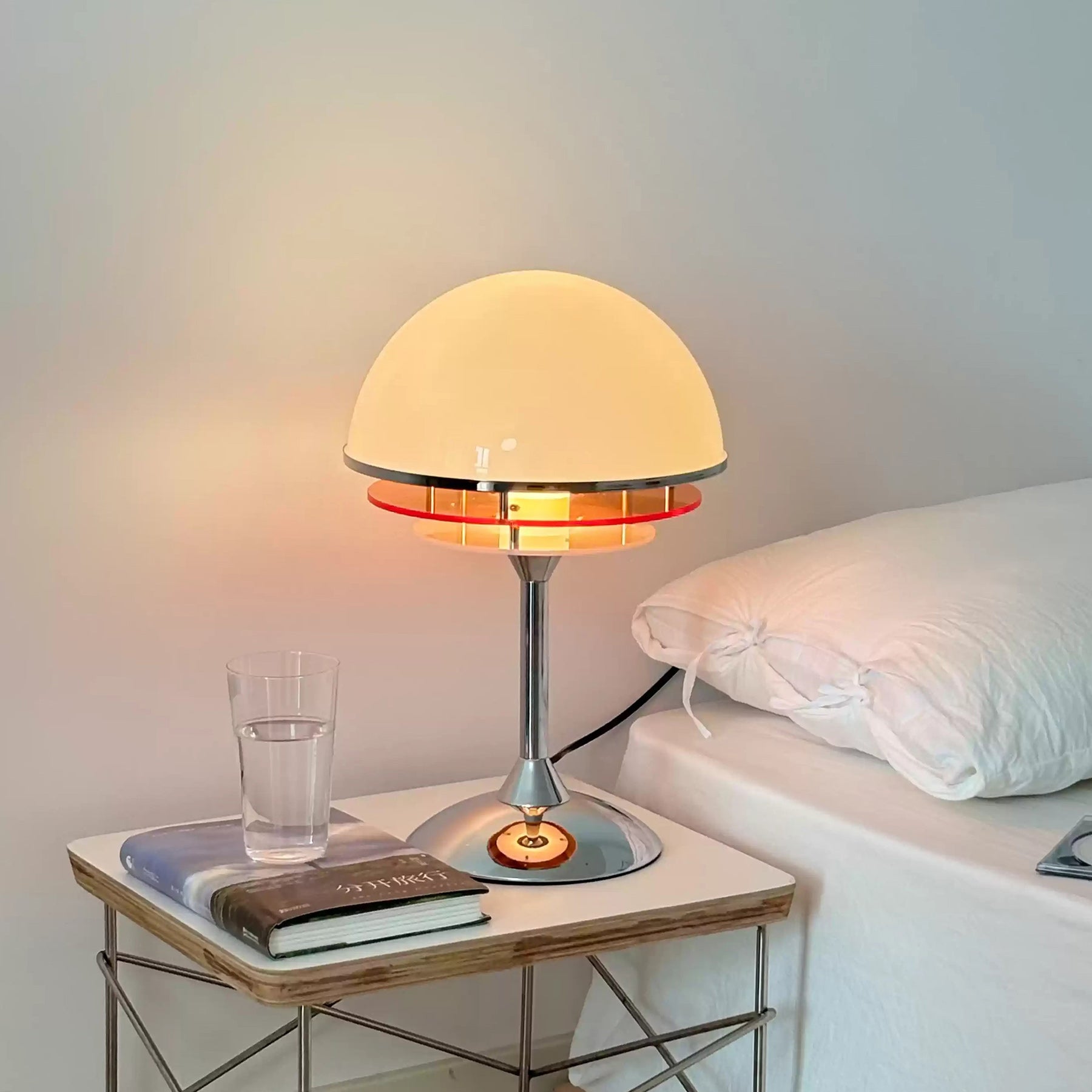 Bauhaus Tafellamp met Acryldiscs Oranje of Wit | Sansoti