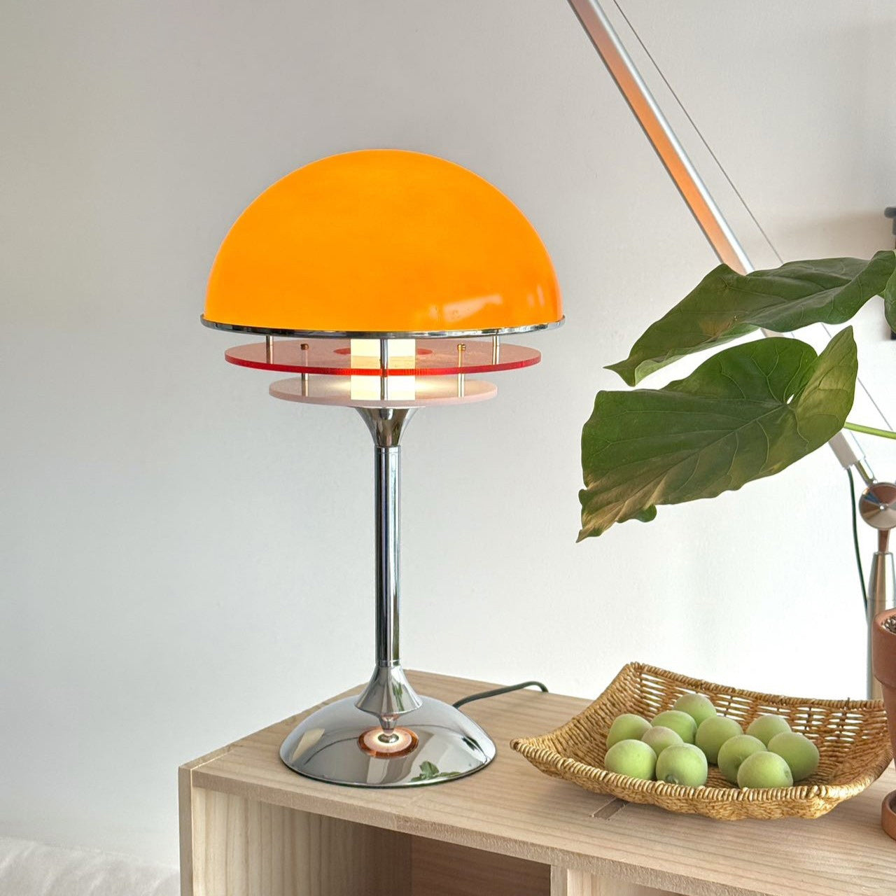 Bauhaus Tafellamp met Acryldiscs Oranje of Wit | Sansoti