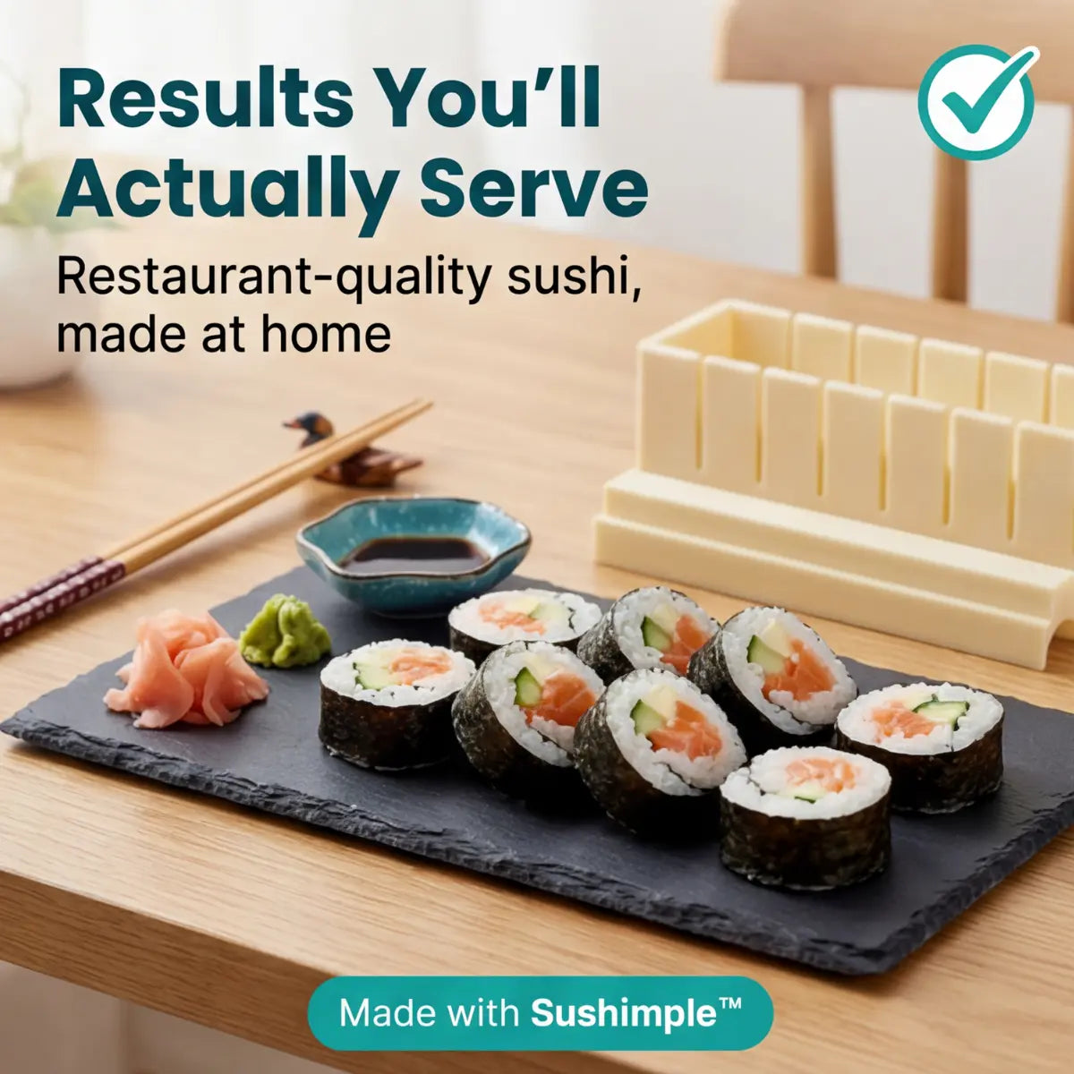 Sushi Vormset met Snijgeleiders – Perfecte Rechthoekige Maki Zonder Roltechniek | Sansoti