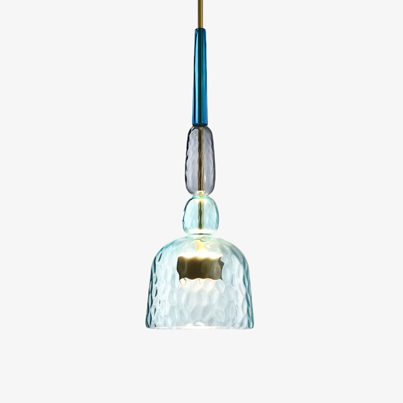 Design Glazen Hanglamp Met Gekleurd Glas En Geïntegreerde Led Moderne Cilindervormige Plafondlamp Voor Keuken Eettafel Woonkamer Met Verstelbaar Snoer | Sansoti