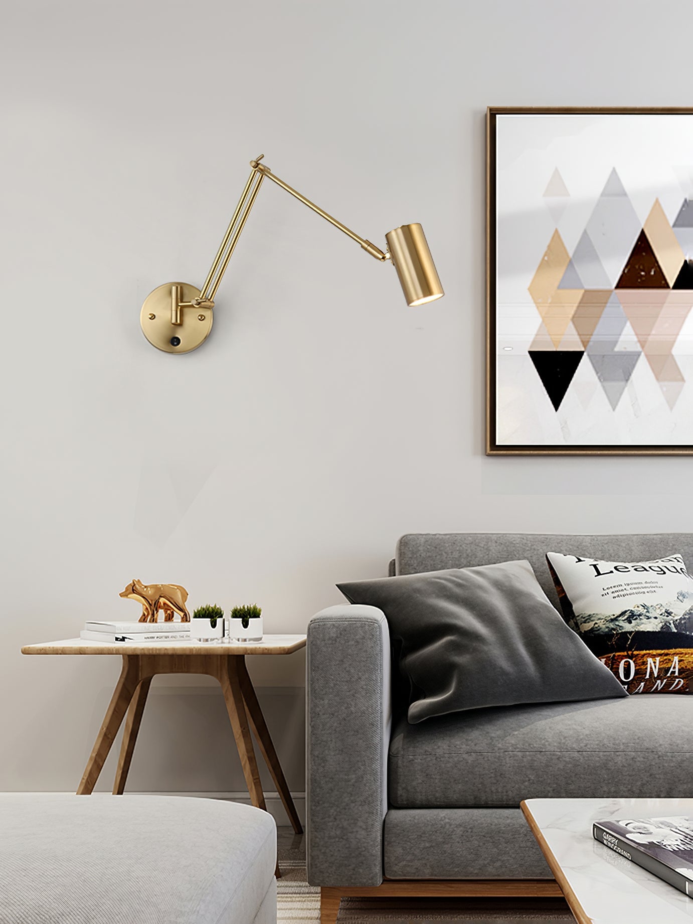Verstelbare Wandlamp Zwenkarm Industrieel IJzer Modern Design E26/E27 Fitting Muurbediening Leeslamp Slaapkamer | Sansoti