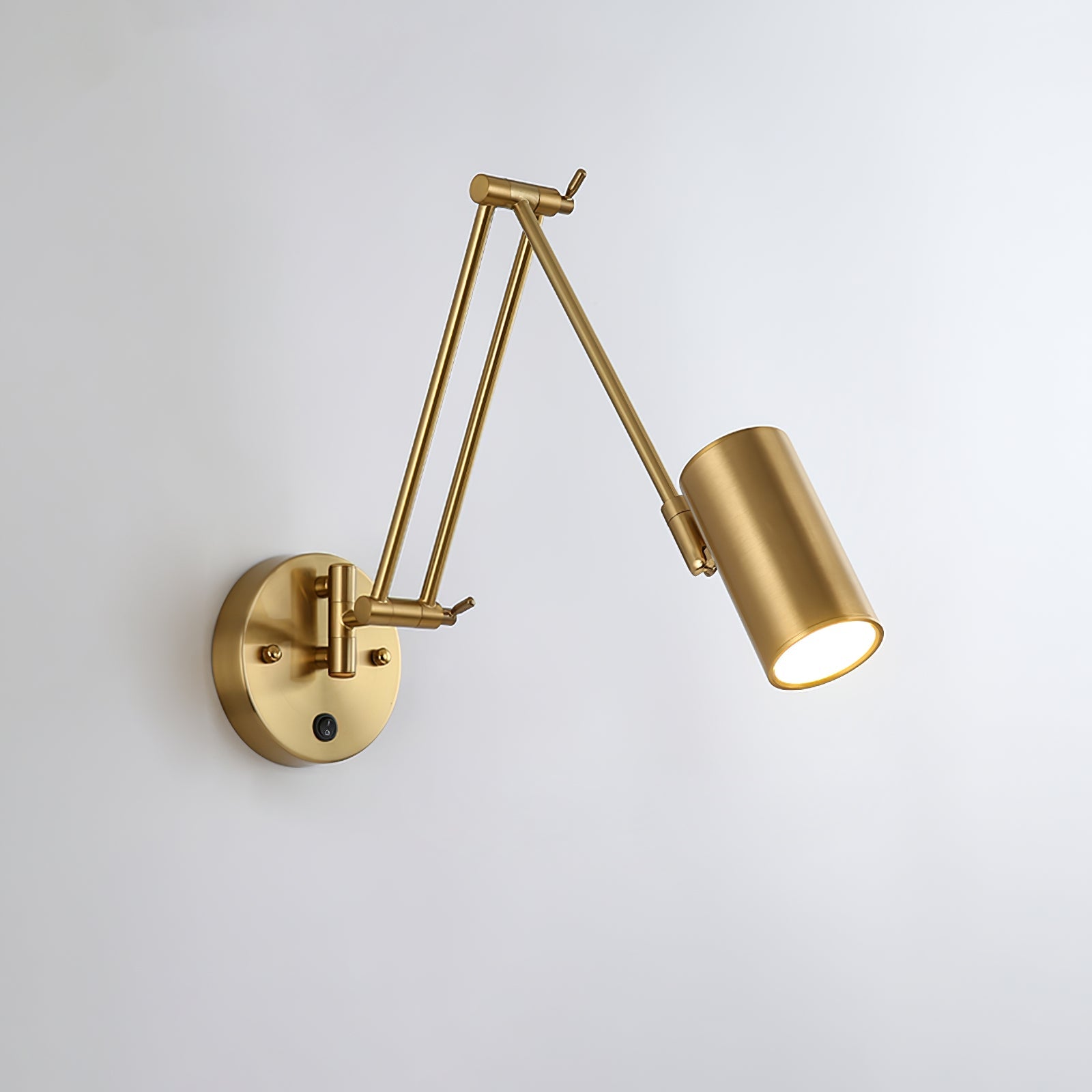 Verstelbare Wandlamp Zwenkarm Industrieel IJzer Modern Design E26/E27 Fitting Muurbediening Leeslamp Slaapkamer | Sansoti