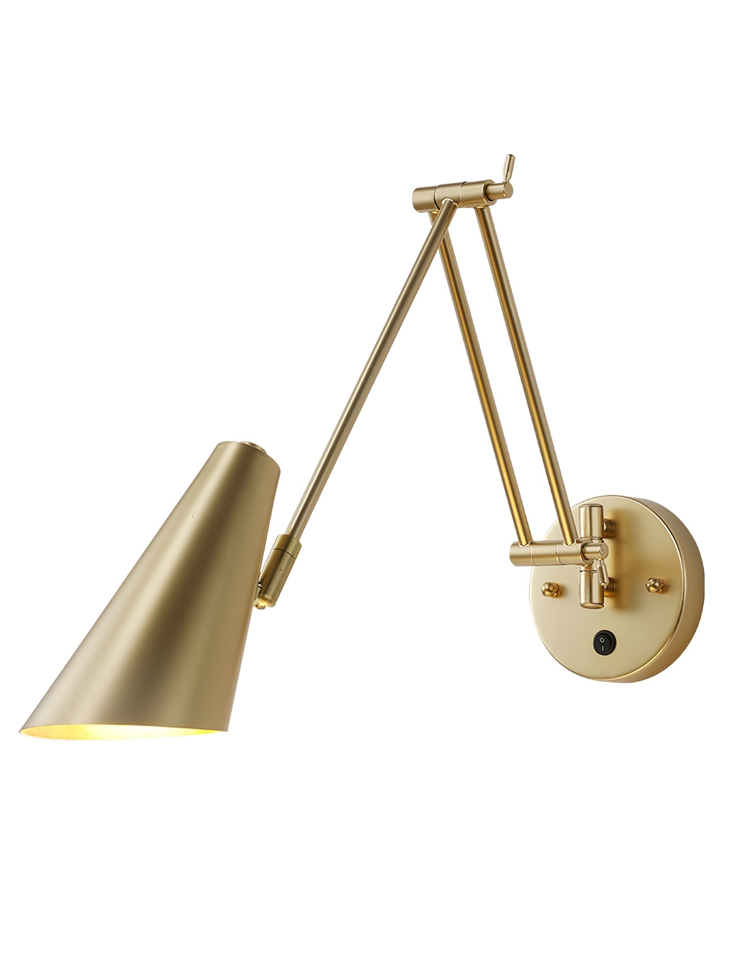 Verstelbare Wandlamp Zwenkarm Industrieel IJzer Modern Design E26/E27 Fitting Muurbediening Leeslamp Slaapkamer | Sansoti