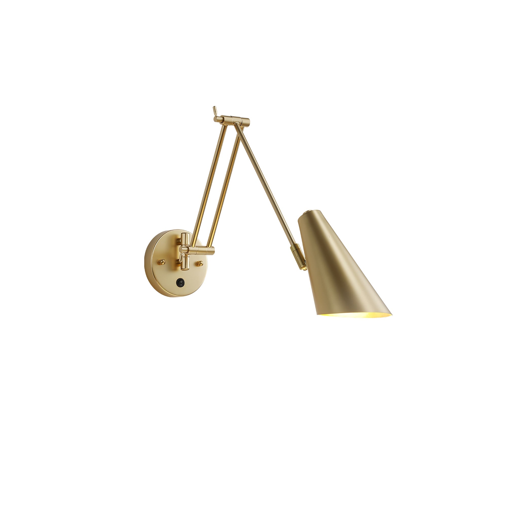 Verstelbare Wandlamp Zwenkarm Industrieel IJzer Modern Design E26/E27 Fitting Muurbediening Leeslamp Slaapkamer | Sansoti