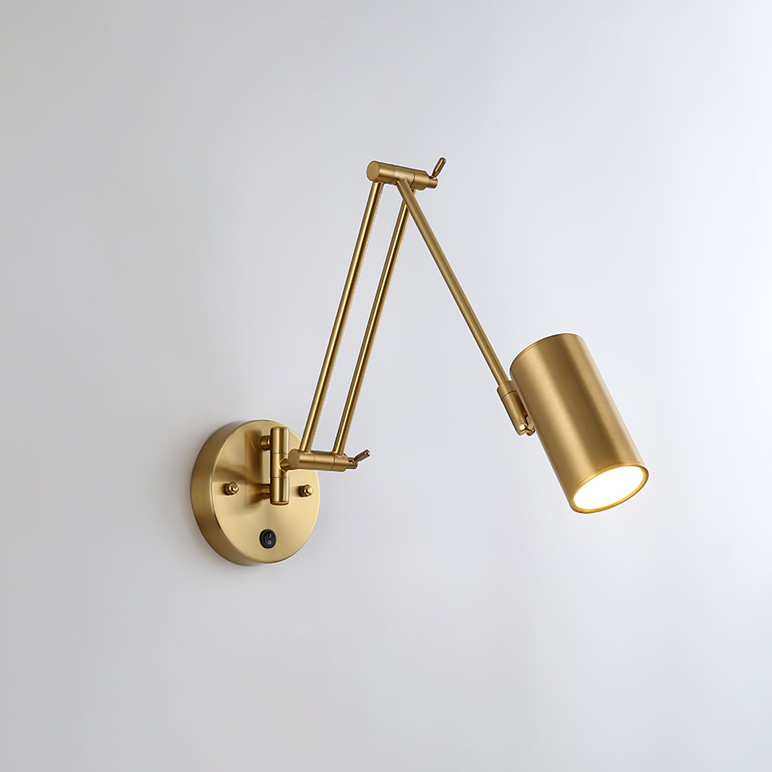 Verstelbare Wandlamp Zwenkarm Industrieel IJzer Modern Design E26/E27 Fitting Muurbediening Leeslamp Slaapkamer | Sansoti