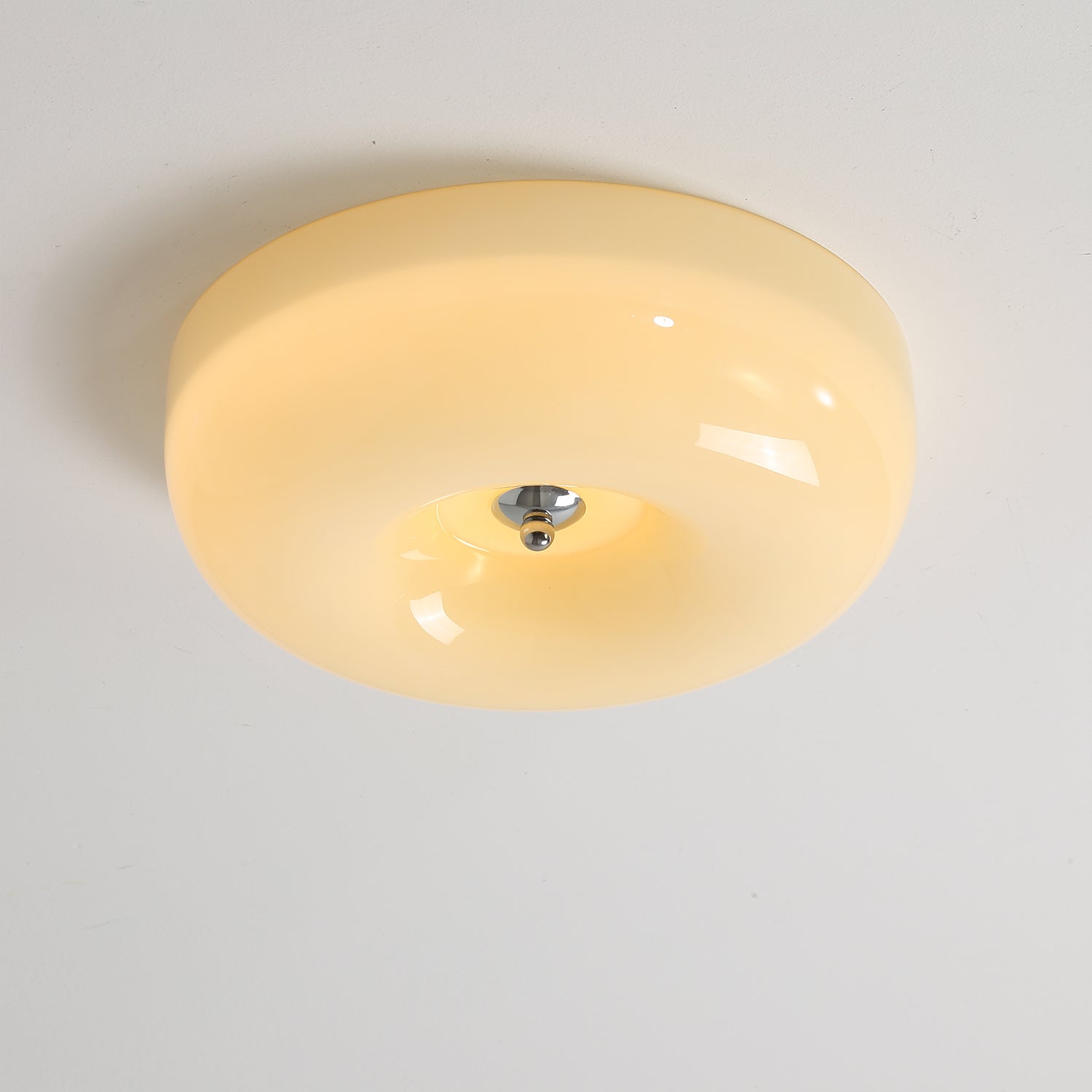 Deckenleuchte Glas Swirl Metall Weiß Kaffee Beige Wohnzimmer Schlafzimmer LED 3000K 4000K 6000K Ø32 Ø40 Ø46cm Deckenleuchte Dimmbar | Restfield