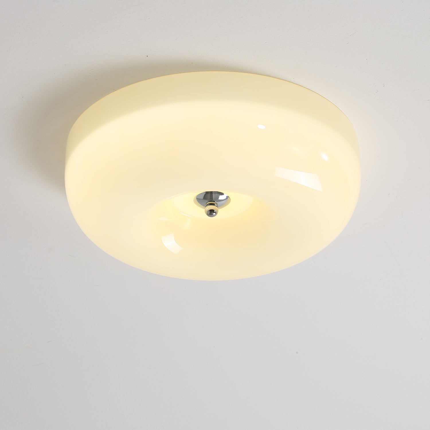 Deckenleuchte Glas Swirl Metall Weiß Kaffee Beige Wohnzimmer Schlafzimmer LED 3000K 4000K 6000K Ø32 Ø40 Ø46cm Deckenleuchte Dimmbar | Restfield