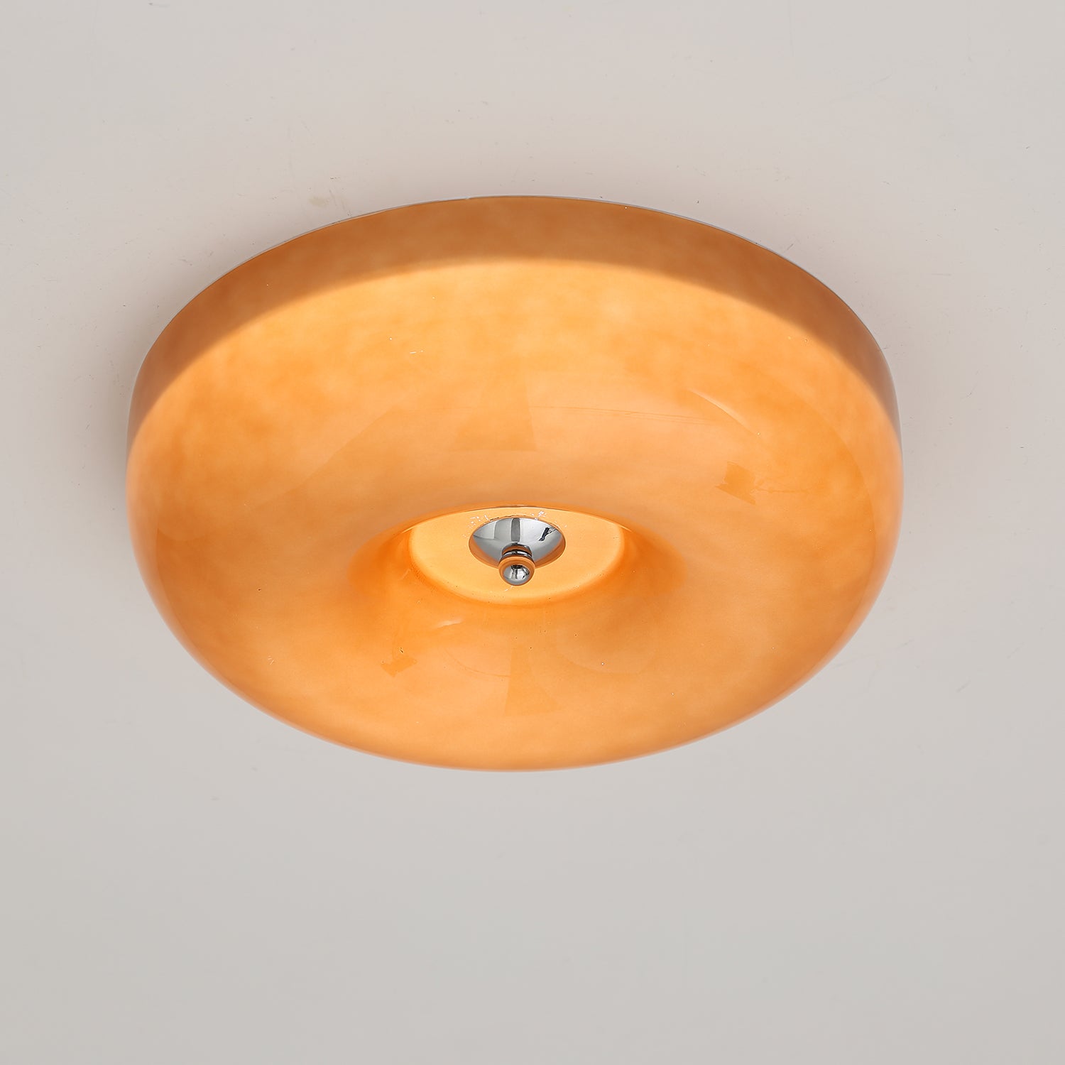 Deckenleuchte Glas Swirl Metall Weiß Kaffee Beige Wohnzimmer Schlafzimmer LED 3000K 4000K 6000K Ø32 Ø40 Ø46cm Deckenleuchte Dimmbar | Restfield