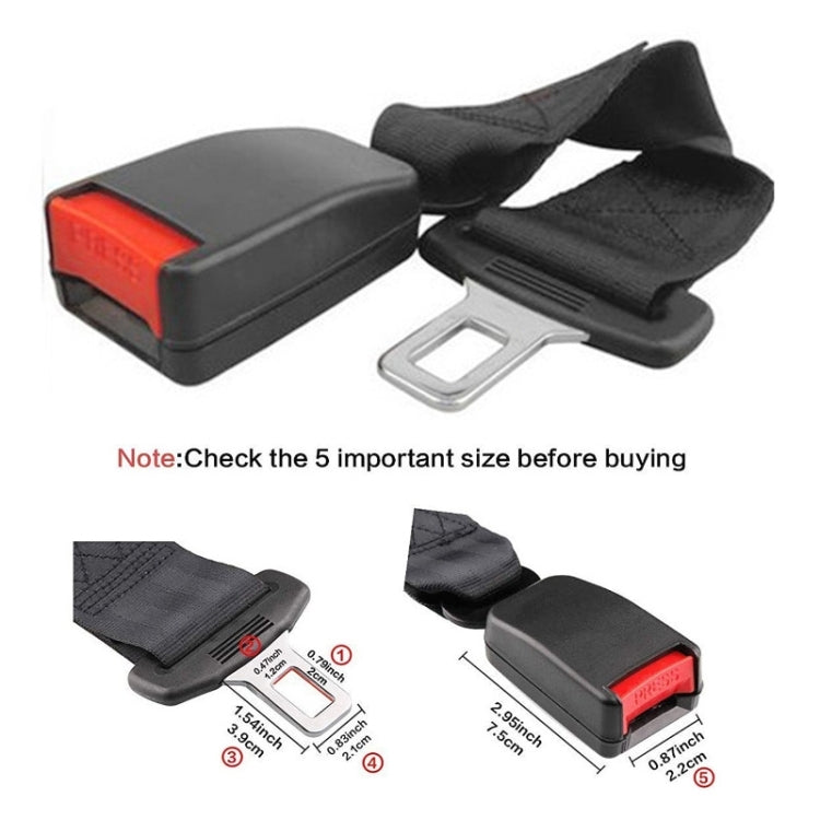 Autogordel Verlenger Set voor Extra Lengte en Comfort | Universele Veiligheidsgordel Extensie voor Passagiers | Sansoti