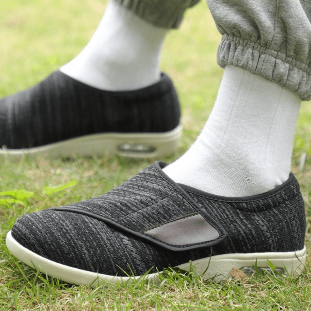 Chaussures ajustables extra larges pour pieds sensibles avec semelle intérieure amovible et fermeture auto-agrippante pointure 36-46 | Sansoti