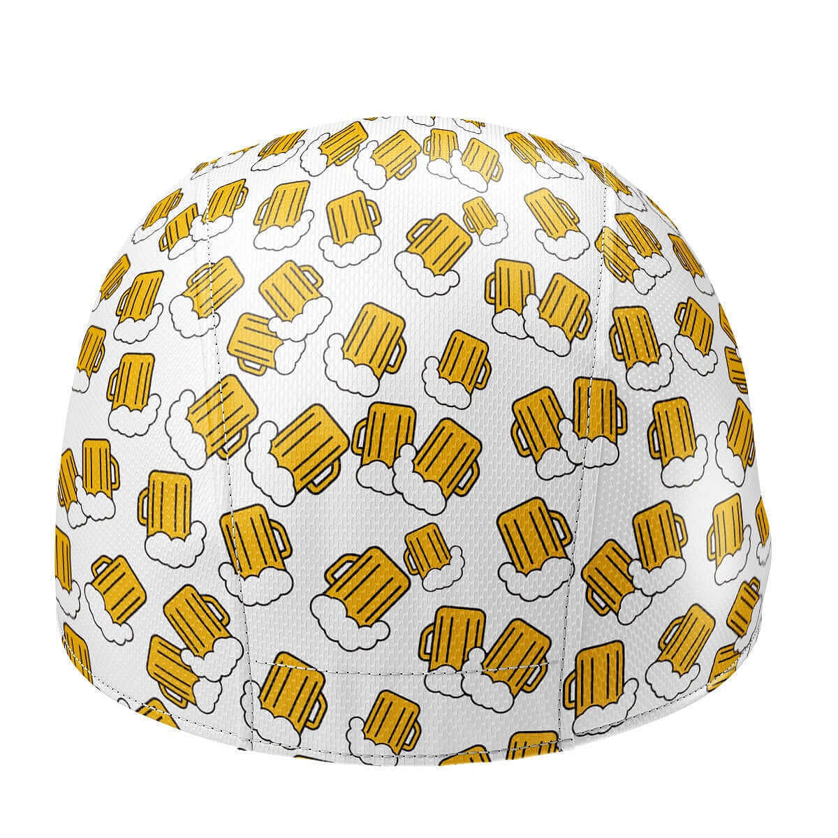 Fietspet Wit met Grafische Print Speels Design Peakontwerp Sportcap Fietsaccessoire Hoofddeksel Outdoorpet | Sansoti