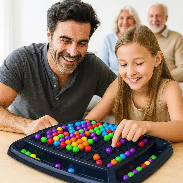 Strategiespel Kunststof 19.5x19.5cm Kinderen Volwassenen Concentratie Logisch Denken Knikkerspel Bordspel Familiespel Cadeau Vanaf 4 Jaar | Sansoti