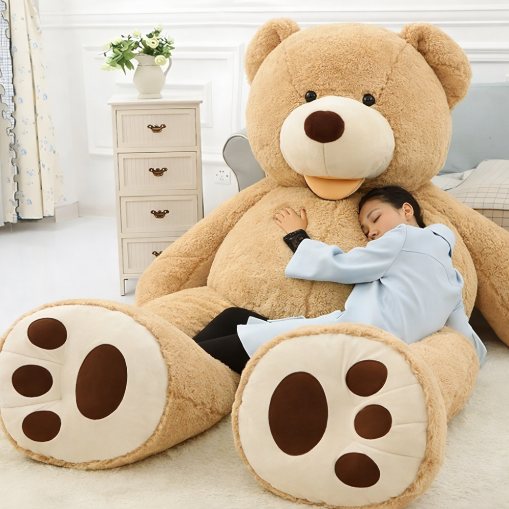 Ourson en peluche XXL à câliner pour enfants et adultes, réglable, rembourré, doux compagnon, cadeau | Sansoti