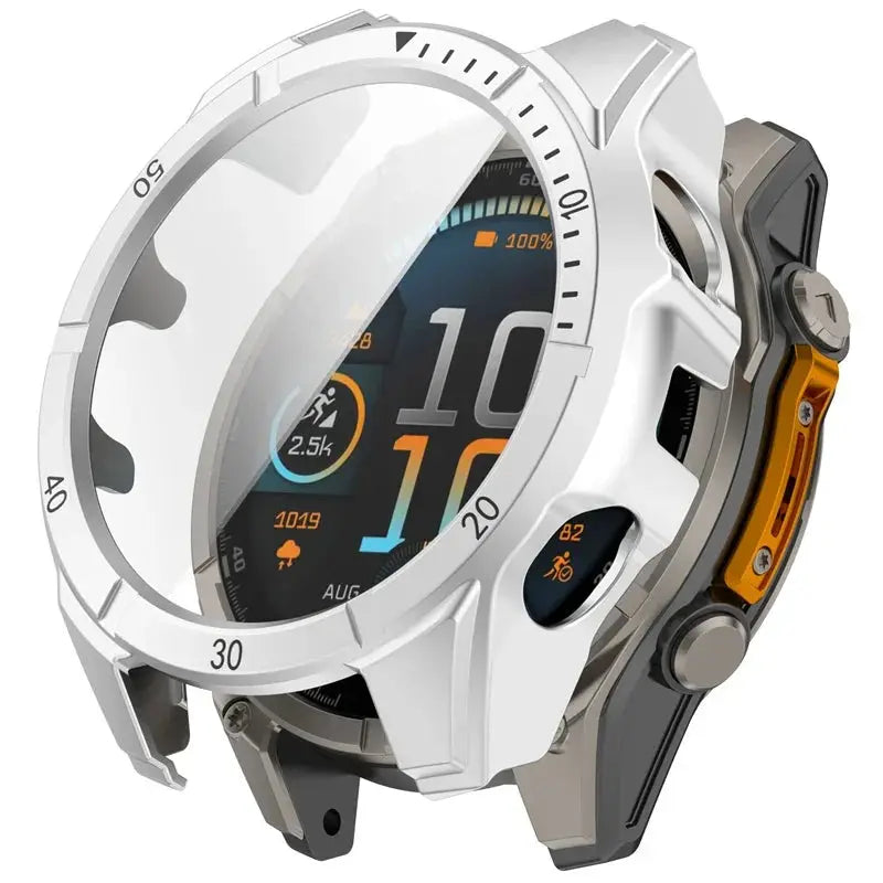 Protective Case for Smartwatch with Tempered Glass Screen Protection 51mm 47mm 43mm Black Transparent Watch | Sansoti