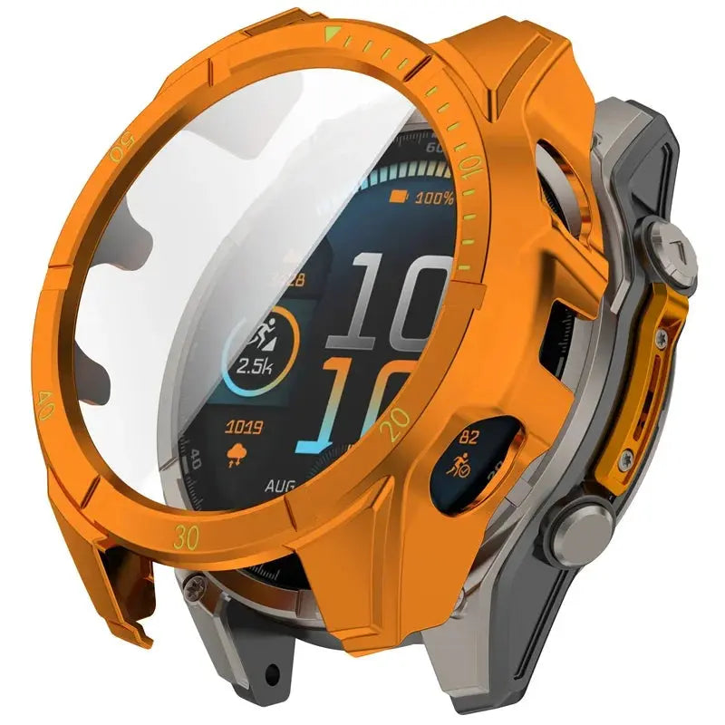 Protective Case for Smartwatch with Tempered Glass Screen Protection 51mm 47mm 43mm Black Transparent Watch | Sansoti