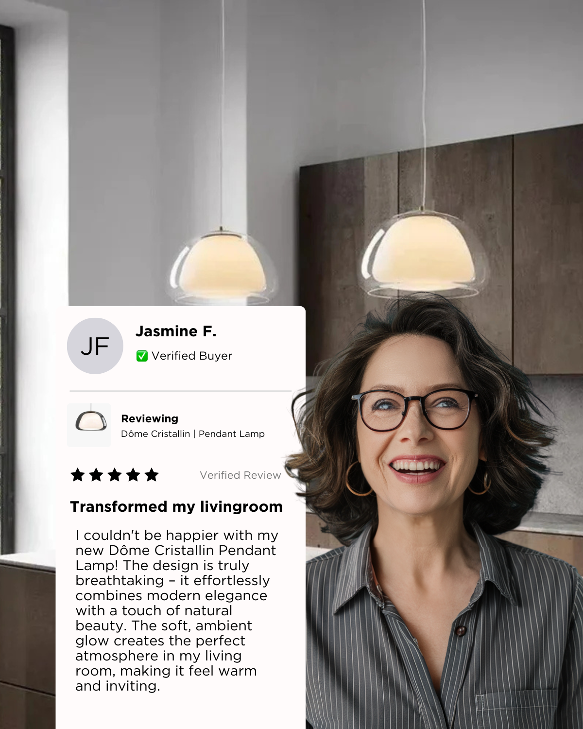 Luxe Glazen Hanglamp Met Mat En Transparant Glas In Minimalistisch Japandi Design | Sansoti