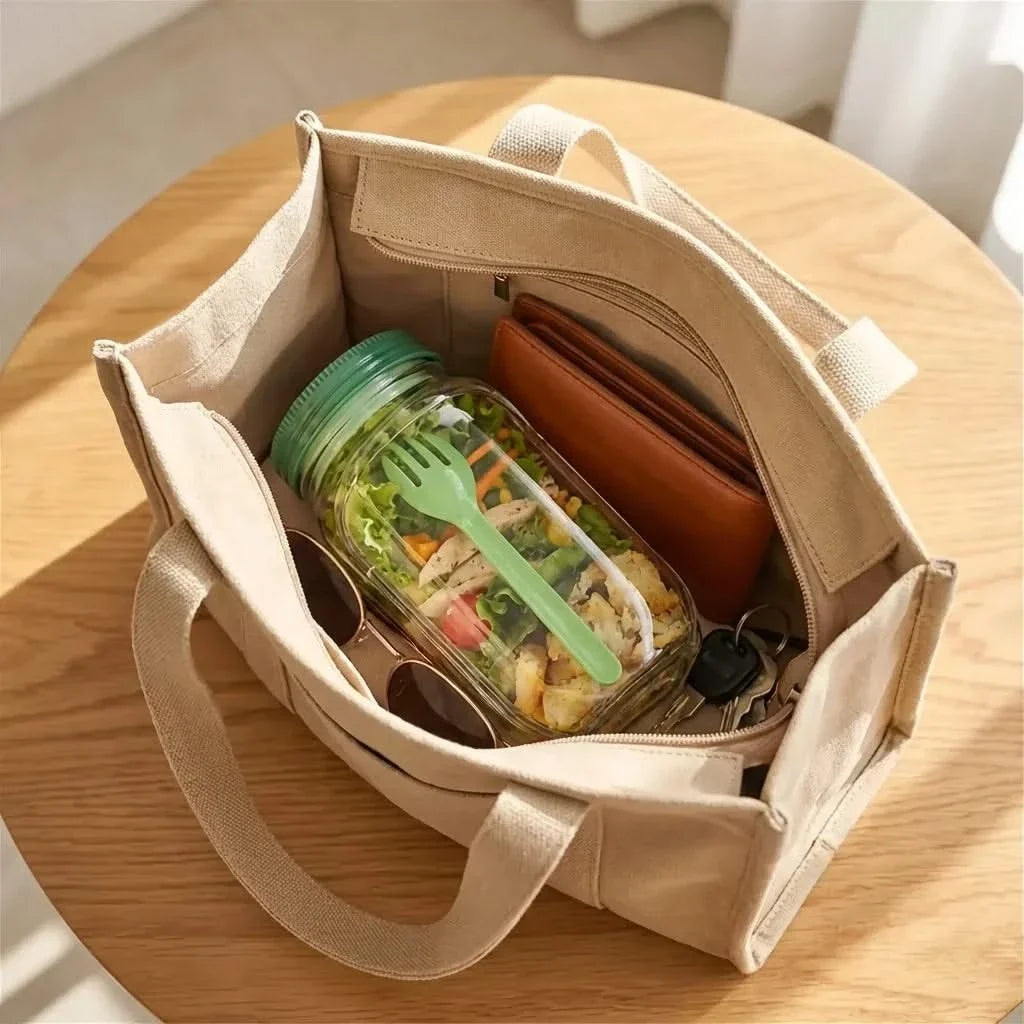 Lunchpot mit Dressingfach & auslaufsicherem Deckel für frische Salate unterwegs und gesunde Mahlzeiten | Sansoti