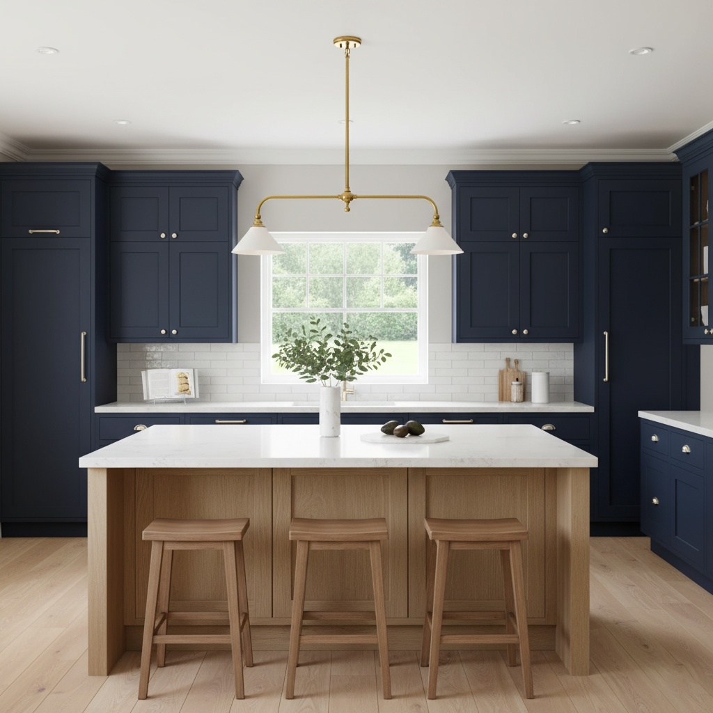 Luxe Design Hanglamp Met Witte Glazen Kappen Voor Eettafel En Keukeneiland In Messing Afwerking | Sansoti
