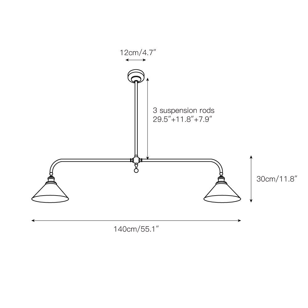 Luxe Design Hanglamp Met Witte Glazen Kappen Voor Eettafel En Keukeneiland In Messing Afwerking | Sansoti