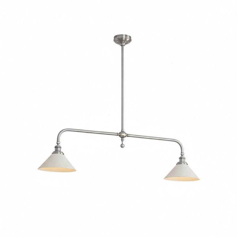 Luxe Design Hanglamp Met Witte Glazen Kappen Voor Eettafel En Keukeneiland In Messing Afwerking | Sansoti
