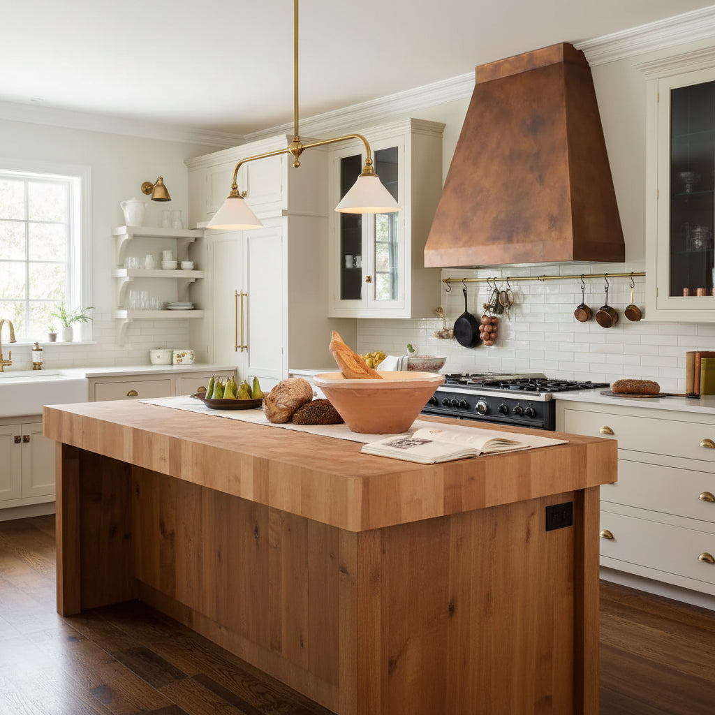 Luxe Design Hanglamp Met Witte Glazen Kappen Voor Eettafel En Keukeneiland In Messing Afwerking | Sansoti