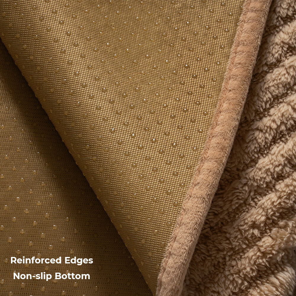 Herringbone Sofa Cover Plush Non-Slip Velour Thick Soft Sofa Protector Living Room Furniture Protection Multiple Sizes | Sansoti