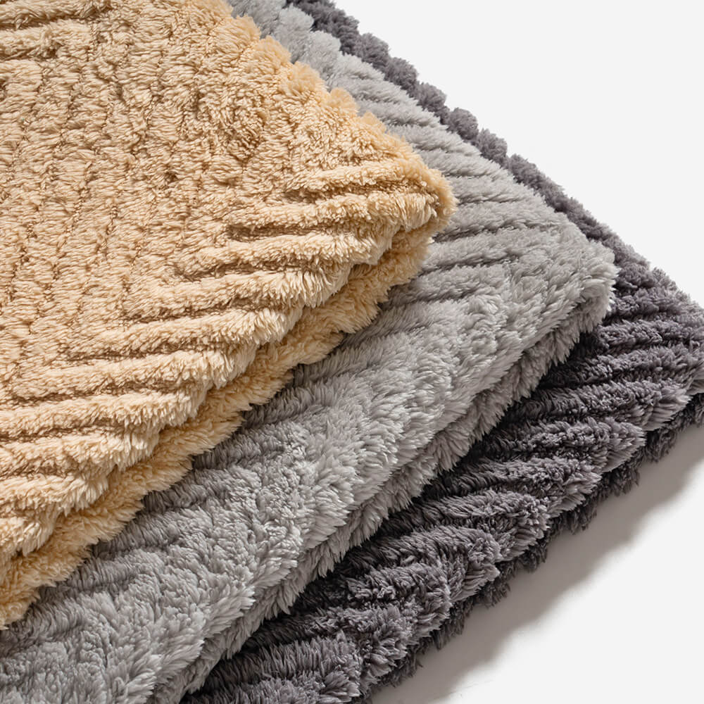 Herringbone Sofa Cover Plush Non-Slip Velour Thick Soft Sofa Protector Living Room Furniture Protection Multiple Sizes | Sansoti