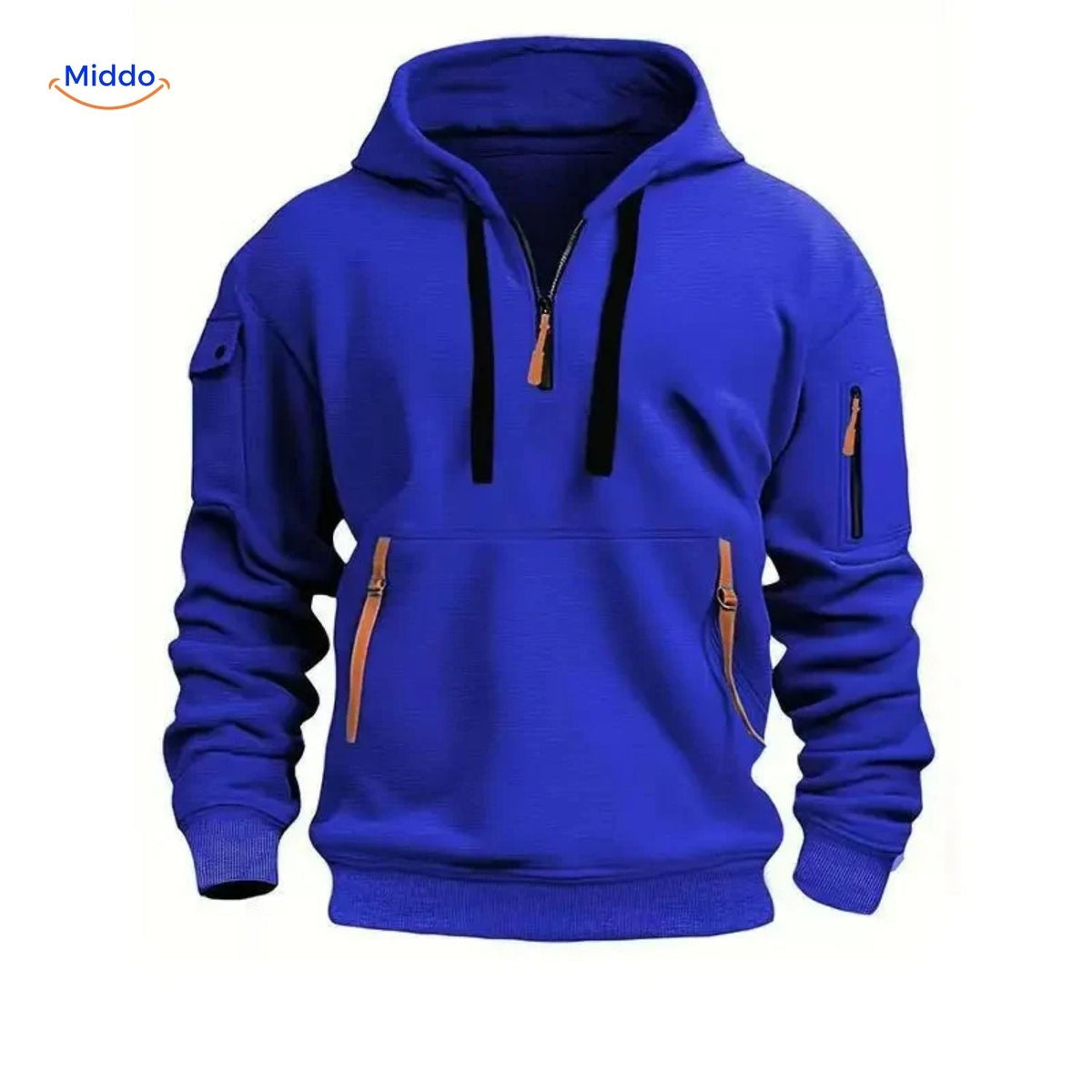 Pull à capuche doux et respirant en mélange de coton et polyester, design durable et décontracté pour un usage quotidien | Sansoti