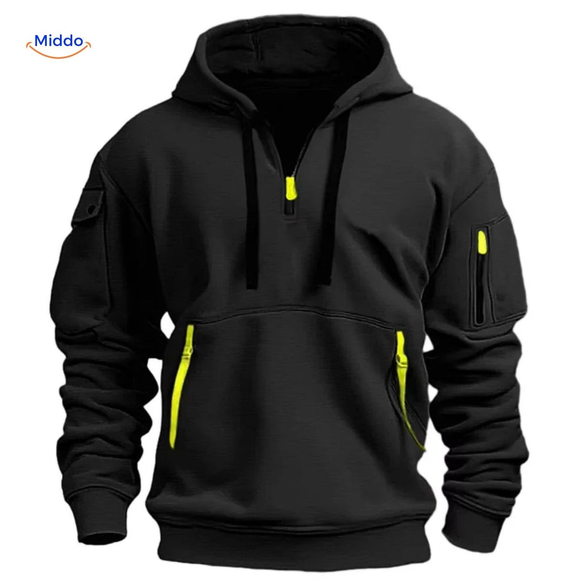 Pull à capuche doux et respirant en mélange de coton et polyester, design durable et décontracté pour un usage quotidien | Sansoti
