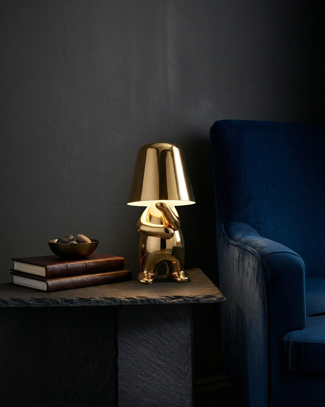 Metalen Tafellamp Sculptuur Figuur Sfeerlicht Touch Dimbaar LED Nachtlampje Goud Zilver Modern Design Decoratief | Sansoti