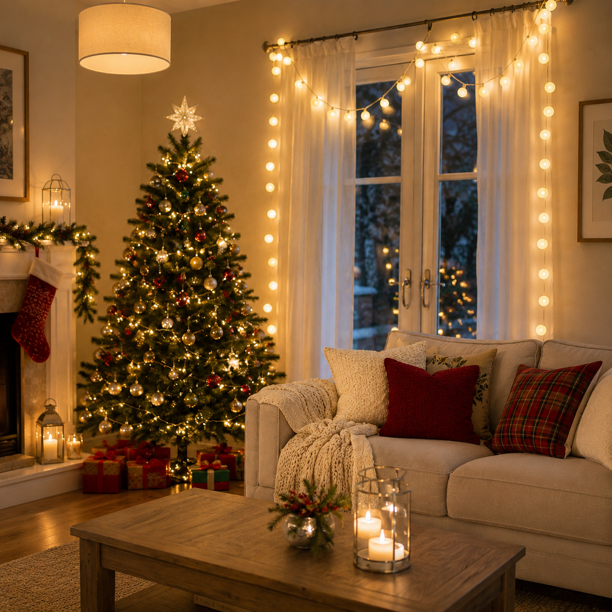 Sfeerverlichting met 20 LED-lampjes warm wit voor binnen en buiten decoratie feestverlichting 3 meter | Sansoti