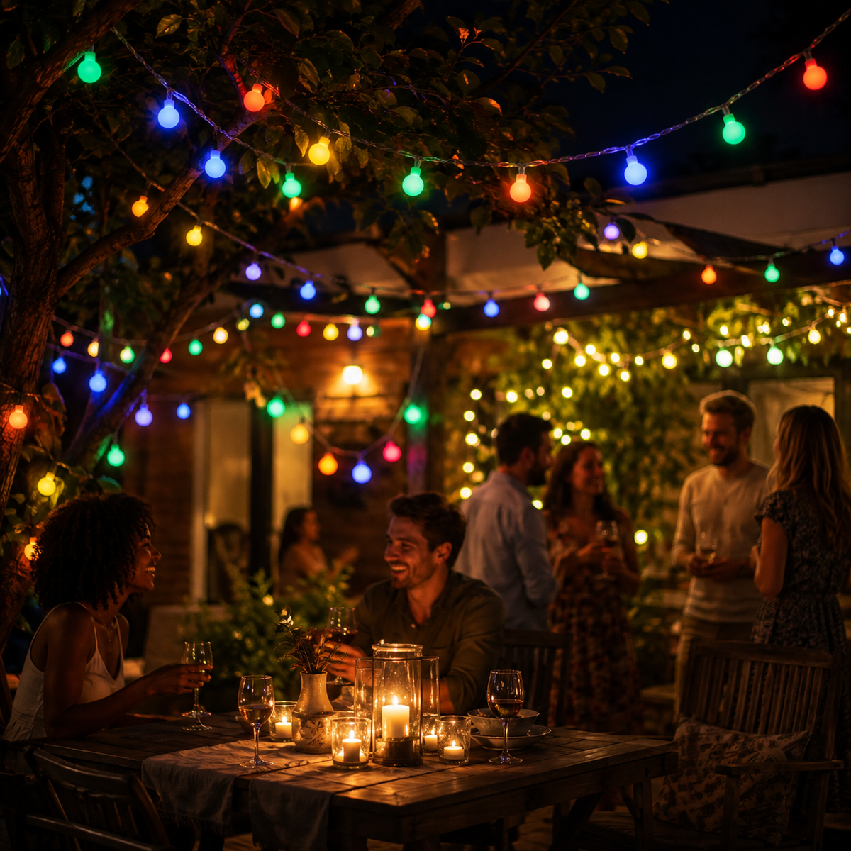 Sfeerverlichting met 20 LED-lampjes warm wit voor binnen en buiten decoratie feestverlichting 3 meter | Sansoti