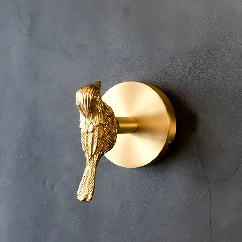 Wandhaak Massief Messing met Gouden Afwerking – Decoratief Dierenmotief voor Entree Slaapkamer Badkamer | Sansoti
