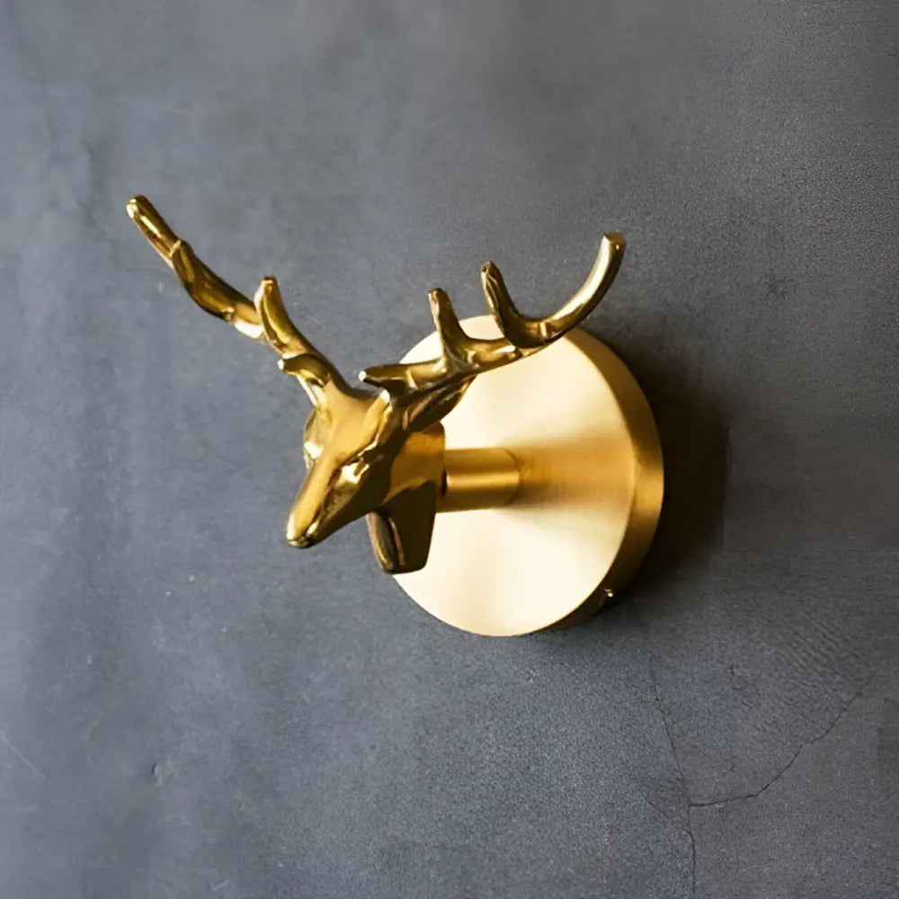 Wandhaak Massief Messing met Gouden Afwerking – Decoratief Dierenmotief voor Entree Slaapkamer Badkamer | Sansoti