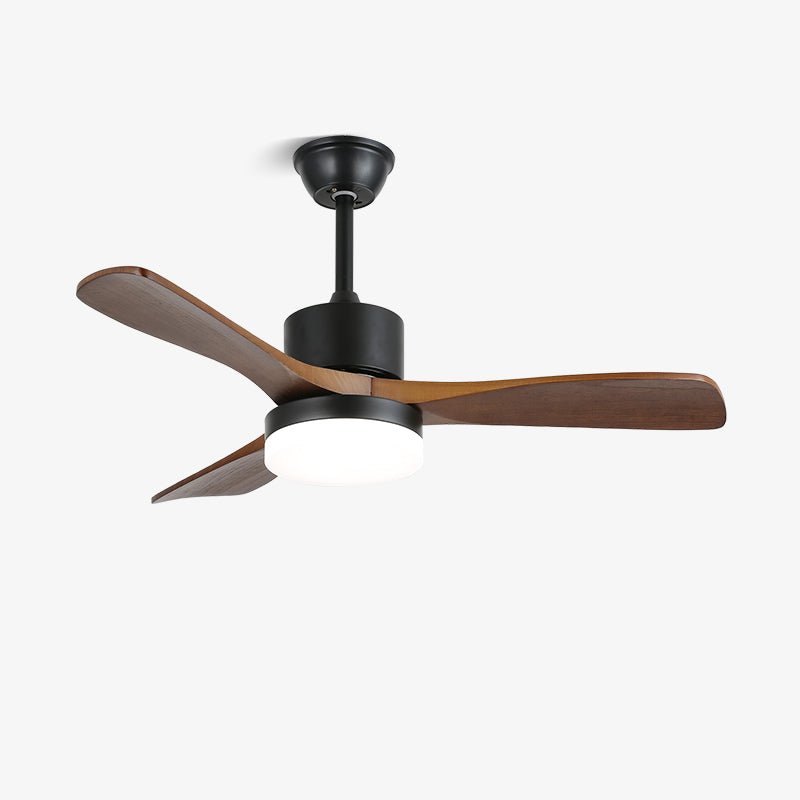 Scandinavisch geïnspireerde plafondventilator met verlichting en afstandsbediening – 6 snelheden, dimbaar LED, verkrijgbaar in 126 cm en 132 cm diameter | Sansoti